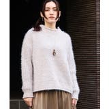 ライトグレー(91) | 【大きいサイズ】バスケットモールニット | eur3