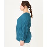 【大きいサイズ】パフスリーブプリーツ風ニット | eur3 | 詳細画像11 