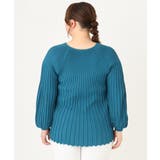 【大きいサイズ】パフスリーブプリーツ風ニット | eur3 | 詳細画像12 