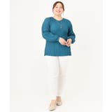 【大きいサイズ】パフスリーブプリーツ風ニット | eur3 | 詳細画像17 