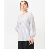 【大きいサイズ】パフスリーブプリーツ風ニット | eur3 | 詳細画像19 