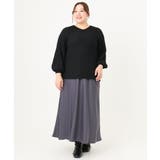 【大きいサイズ】パフスリーブプリーツ風ニット | eur3 | 詳細画像24 