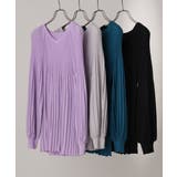 【大きいサイズ】パフスリーブプリーツ風ニット | eur3 | 詳細画像26 