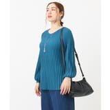 【大きいサイズ】パフスリーブプリーツ風ニット | eur3 | 詳細画像5 