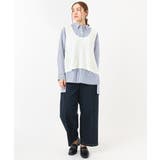 【大きいサイズ】テープヤーンニットベスト | eur3 | 詳細画像3 