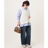 【大きいサイズ】テープヤーンニットベスト | eur3 | 詳細画像14 