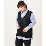 【大きいサイズ】テープヤーンニットベスト | eur3 | 詳細画像15 