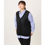 【大きいサイズ】テープヤーンニットベスト | eur3 | 詳細画像16 