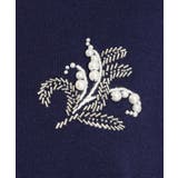 【大きいサイズ】ブローチ風刺繍ニット | eur3 | 詳細画像15