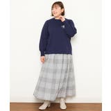 【大きいサイズ】ブローチ風刺繍ニット | eur3 | 詳細画像16
