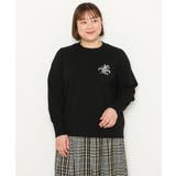 【大きいサイズ】ブローチ風刺繍ニット | eur3 | 詳細画像23