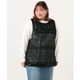 【大きいサイズ】かぎ針風レースベスト | eur3 | 詳細画像13