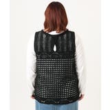 【大きいサイズ】かぎ針風レースベスト | eur3 | 詳細画像15