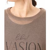 【大きいサイズ/a.v.v×eur3】シア―ロゴプリントニット | eur3 | 詳細画像9
