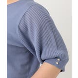 【大きいサイズ/a.v.v×eur3】プリーツスリーブサマーニット | eur3 | 詳細画像9