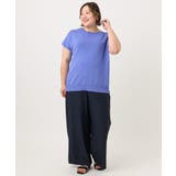 【大きいサイズ/接触冷感】フレンチスリーブサマーニット | eur3 | 詳細画像2 