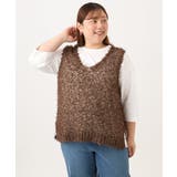 【WEB先行販売】【大きいサイズ】テープヤーンニットベスト | eur3 | 詳細画像10