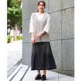【WEB先行販売】【大きいサイズ】テープヤーンニットベスト | eur3 | 詳細画像3