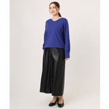 【大きいサイズ/新色追加】Vネックパフスリーブニット | eur3 | 詳細画像12 