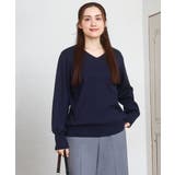 【大きいサイズ/新色追加】Vネックパフスリーブニット | eur3 | 詳細画像24 