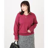 【大きいサイズ/新色追加】Vネックパフスリーブニット | eur3 | 詳細画像4 