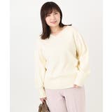 【大きいサイズ/新色追加】Vネックパフスリーブニット | eur3 | 詳細画像41 