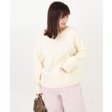 【大きいサイズ/新色追加】Vネックパフスリーブニット | eur3 | 詳細画像42 