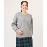 【大きいサイズ/新色追加】Vネックパフスリーブニット | eur3 | 詳細画像46 