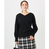 【大きいサイズ/新色追加】Vネックパフスリーブニット | eur3 | 詳細画像53 