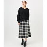 【大きいサイズ/新色追加】Vネックパフスリーブニット | eur3 | 詳細画像56 