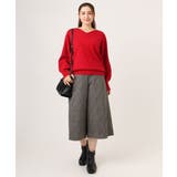 【大きいサイズ/新色追加】Vネックパフスリーブニット | eur3 | 詳細画像8 