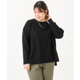 【WEB先行販売】【大きいサイズ】バイカラーレイヤード風ニット | eur3 | 詳細画像35