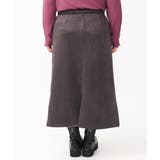 【大きいサイズ/a.v.v×eur3】フェイクスエードタイトスカート | eur3 | 詳細画像14 