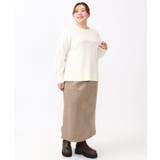 【大きいサイズ/a.v.v×eur3】フェイクスエードタイトスカート | eur3 | 詳細画像6 