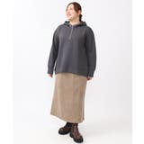 【大きいサイズ/a.v.v×eur3】フェイクスエードタイトスカート | eur3 | 詳細画像8 