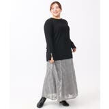 【大きいサイズ】オーガンジーフロッキープリントスカート | eur3 | 詳細画像16 