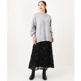 【大きいサイズ】オーガンジーフロッキープリントスカート | eur3 | 詳細画像21 