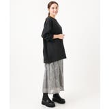 【大きいサイズ】オーガンジーフロッキープリントスカート | eur3 | 詳細画像4 