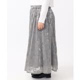 【大きいサイズ】オーガンジーフロッキープリントスカート | eur3 | 詳細画像7 