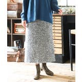 【大きいサイズ/a.v.v×eur3】ツイードタイトスカート | eur3 | 詳細画像1 