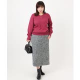 【大きいサイズ/a.v.v×eur3】ツイードタイトスカート | eur3 | 詳細画像19 