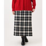 【大きいサイズ/a.v.v×eur3】ツイードタイトスカート | eur3 | 詳細画像25 