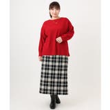 【大きいサイズ/a.v.v×eur3】ツイードタイトスカート | eur3 | 詳細画像30 