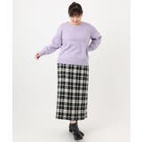 【大きいサイズ/a.v.v×eur3】ツイードタイトスカート | eur3 | 詳細画像33 