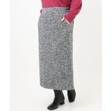 【大きいサイズ/a.v.v×eur3】ツイードタイトスカート | eur3 | 詳細画像8 