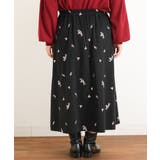 【大きいサイズ/soso×eur3】リーフ刺繍スカート | eur3 | 詳細画像10 