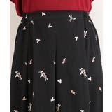 【大きいサイズ/soso×eur3】リーフ刺繍スカート | eur3 | 詳細画像12 