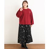 【大きいサイズ/soso×eur3】リーフ刺繍スカート | eur3 | 詳細画像16 