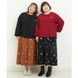 【大きいサイズ/soso×eur3】リーフ刺繍スカート | eur3 | 詳細画像20 