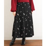 【大きいサイズ/soso×eur3】リーフ刺繍スカート | eur3 | 詳細画像8 